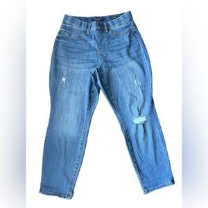 Judy Blue Destroyed Boyfriend Jeggings Size 14W JB88369